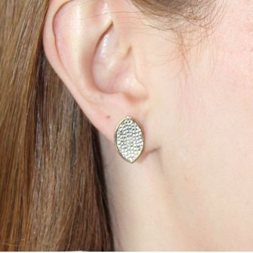 Brinco Losango Pedra Falsa