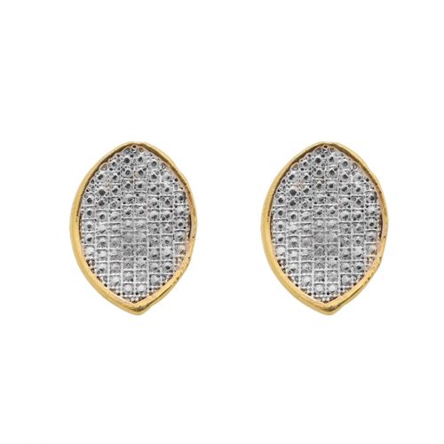 Brinco Losango Pedra Falsa