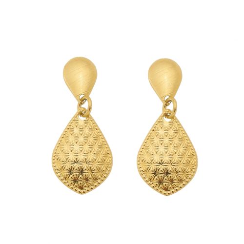 Brinco Pendurado Gota Estampado