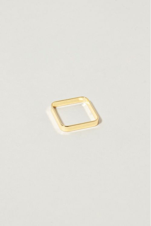 Anel Quadrado Liso