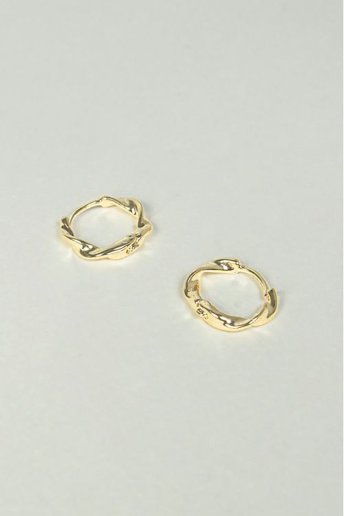 Brinco Argola Click Trançado