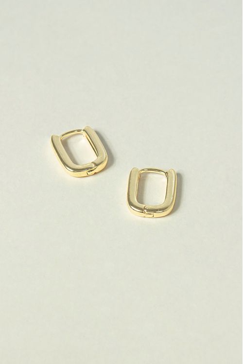 Brinco Argola Click Retangular