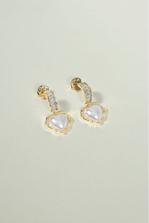 Brinco Coração Pérola