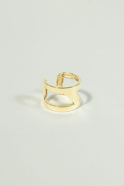 Anel Ajustável Largo Vazado