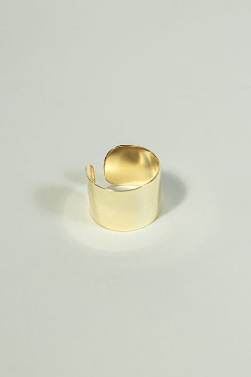 Anel Ajustável Largo e Liso