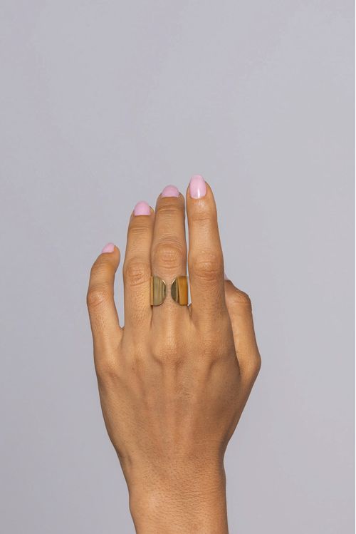 Anel Ajustável Largo e Liso