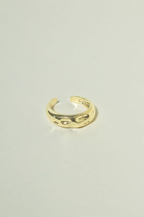 Anel Ajustável Orgânico Martelado