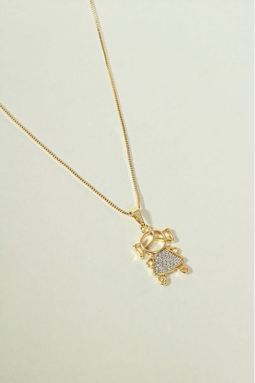 Colar Menina Cravejado