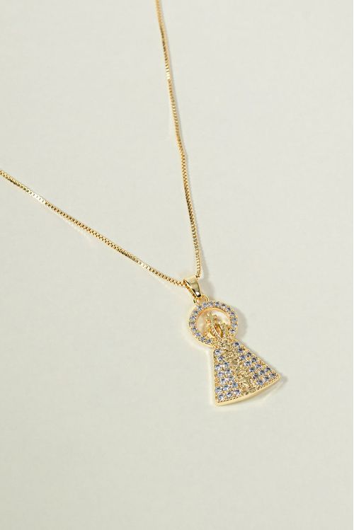 Colar Nossa Senhora Cravejada Cristal