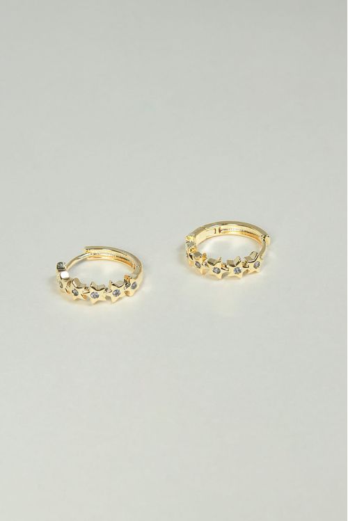 Brinco Argola Click Estrelas