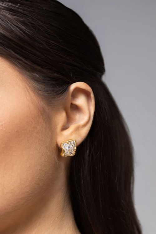 Brinco Assimétrico Cravejado