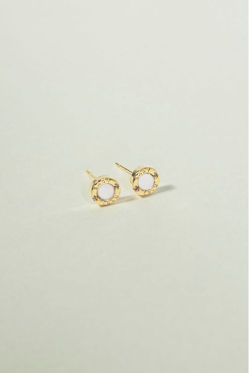 Brinco Redondo Em Madrepérola