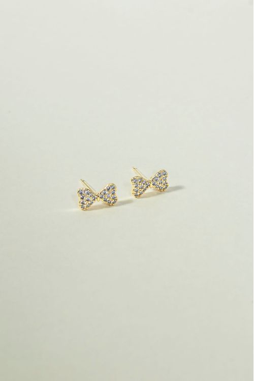 Brinco Lacinho Cravejado