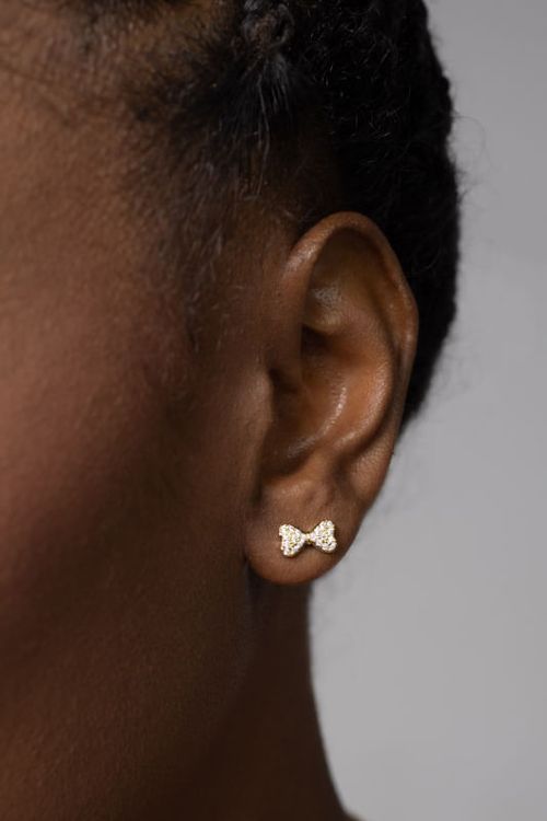 Brinco Lacinho Cravejado