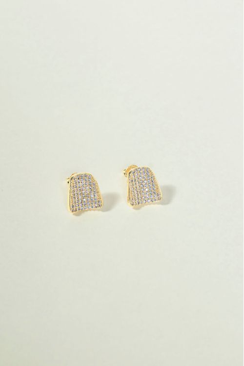 Brinco Cravejado Em Micro Zircônias