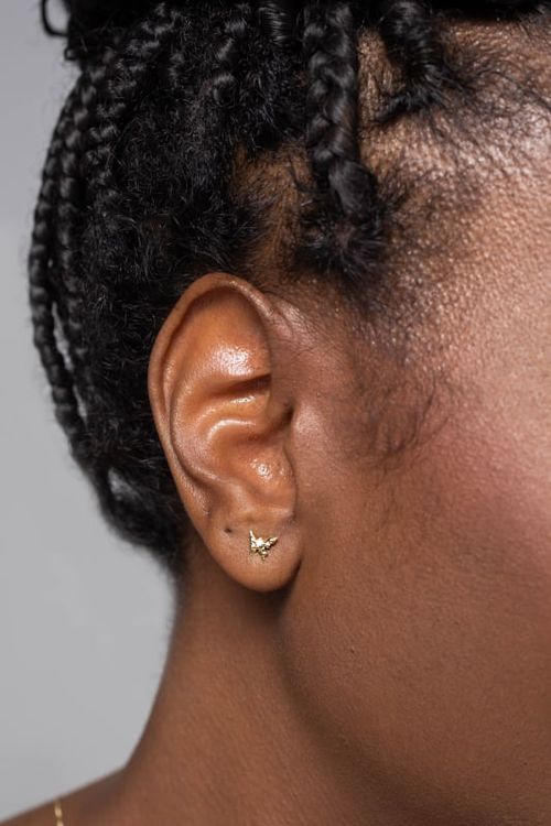 Brinco Pequeno Borboleta Com Zircônia