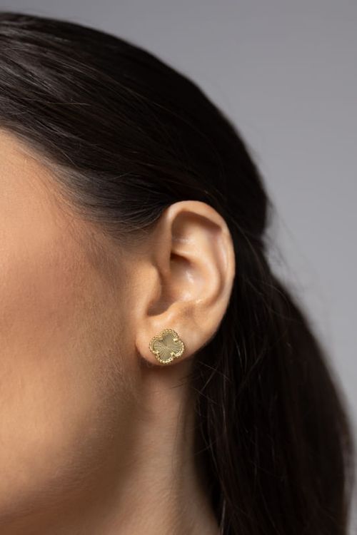 Brinco Trevo Texturizado