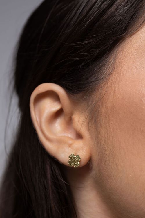 Brinco Trevo Trabalhado