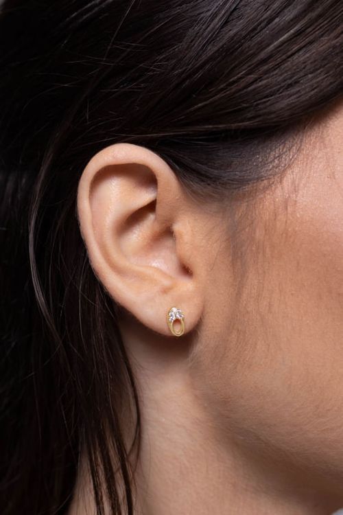 Brinco Vazado Com Cravejado