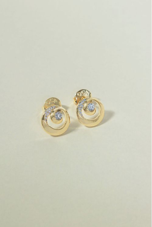 Brinco Redondo Com Ponto De Luz