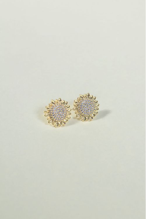 Brinco Girassol Cravejado