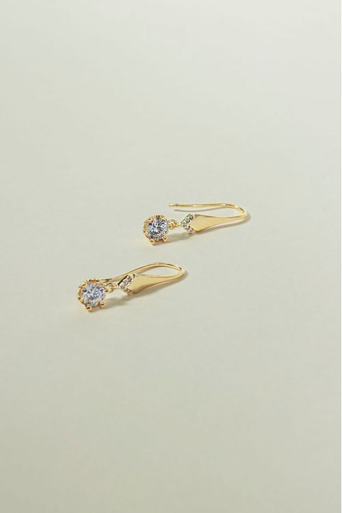 Brinco Anzol Com Zircônia