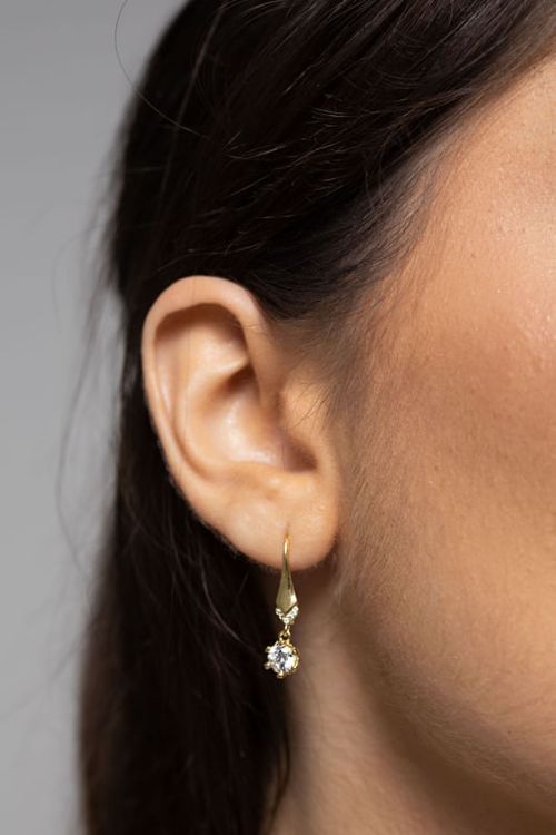 Brinco Anzol Com Zircônia