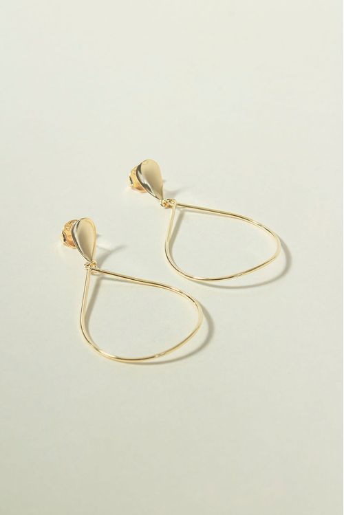 Brinco Gota Dupla Vazada