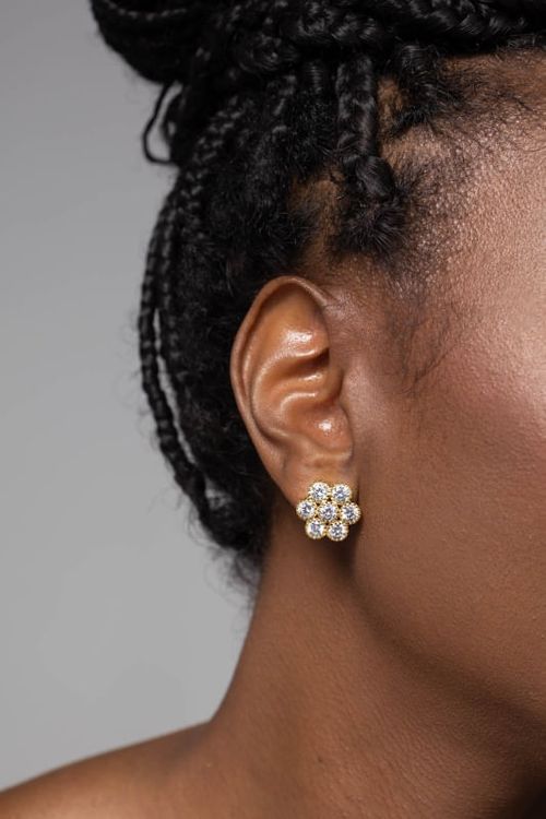 Brinco Flor Pontos De Luz