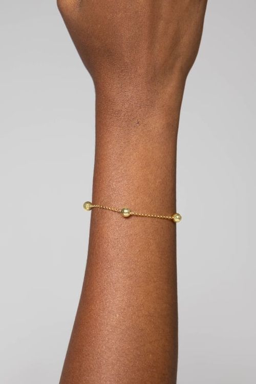 Pulseira Com Esferas Lisas