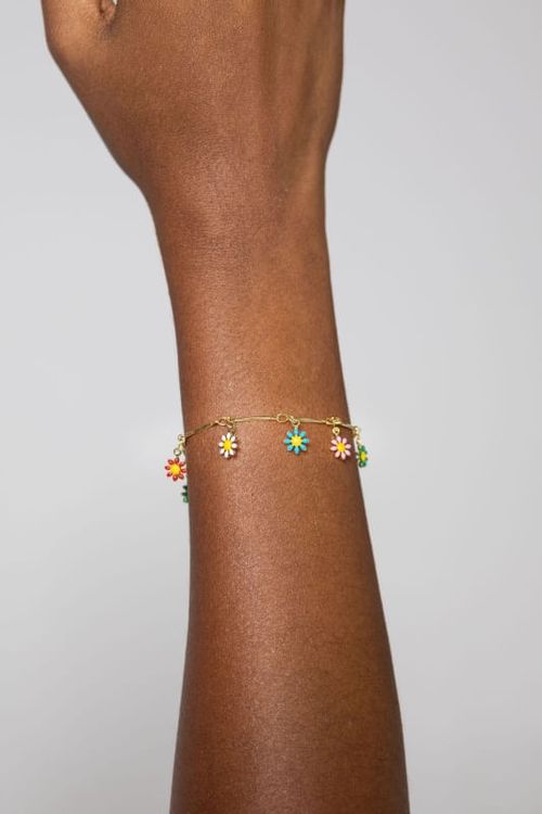 Pulseira Florzinhas Coloridas