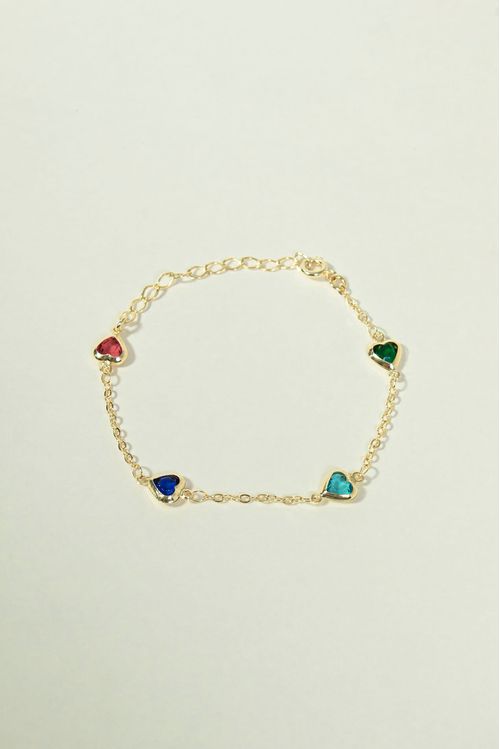 Pulseira Corações Coloridos