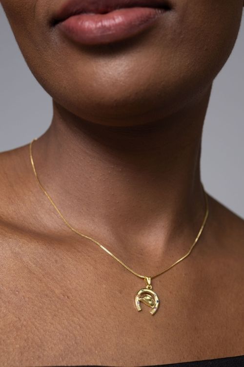 Pingente Ferradura Com Zircônias Coloridas