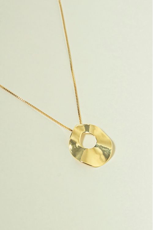 Colar Com Pingente Organico