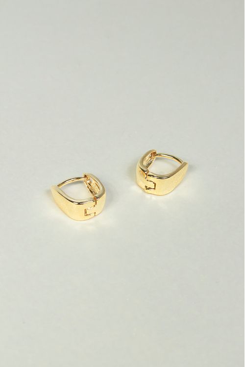 Brinco Argola Click Quadrado Medio