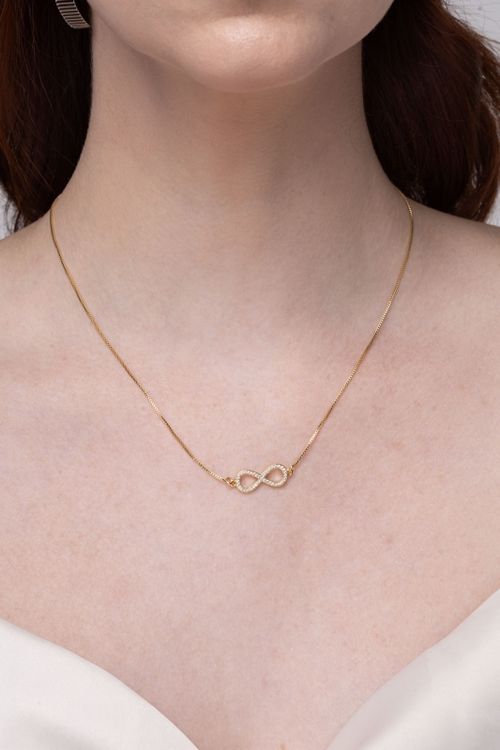 Colar Infinito Cravejado