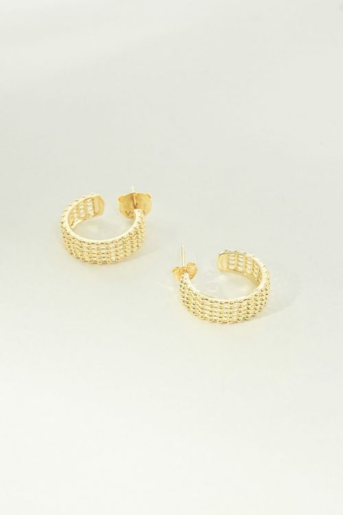 Brinco Argola Tela Vazada