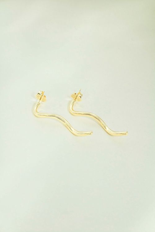 Brinco Linha Ondulada