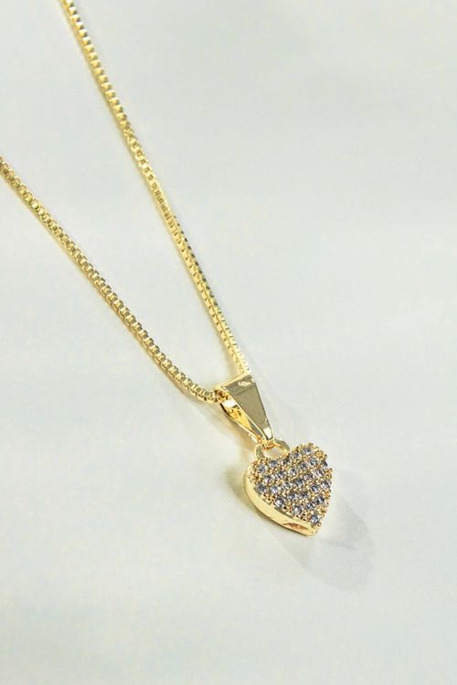 Colar Coraçãozinho Cravejado