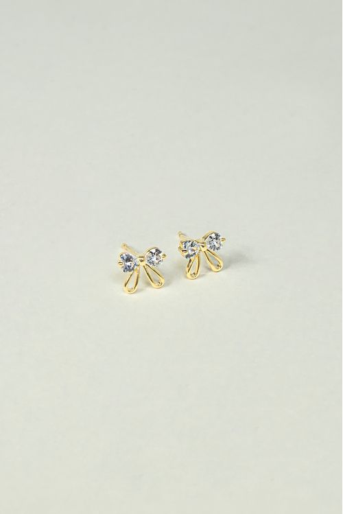 Brinco Lacinho Com Zircônias