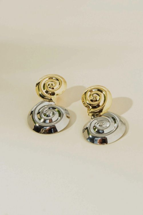 Brinco Caracol Duas Cores