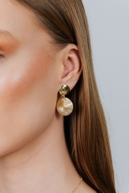 Brinco Duplo Espiral Liso