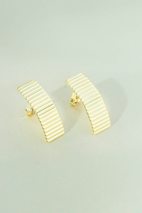 Brinco Liso Com Detalhes