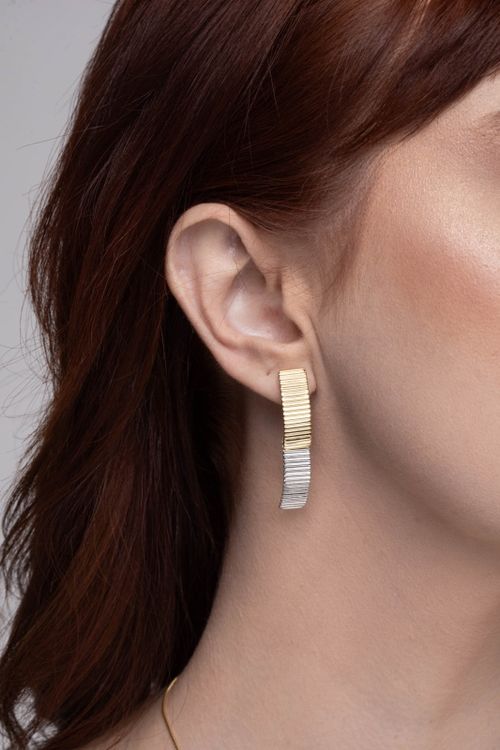 Brinco Duplo Duas Cores