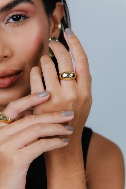 Anel Ajustável Abaulado