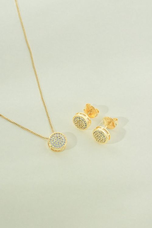 Conjunto Redondo Cravejado