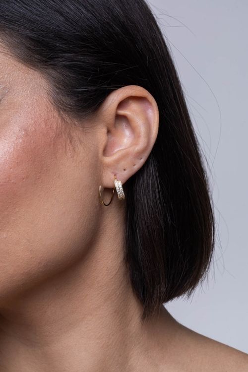 Brinco Redondo Cravejado