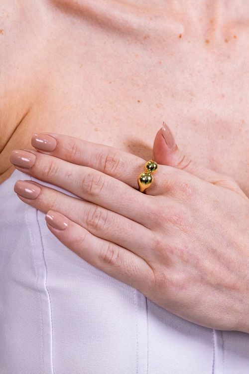 Anel Ajustável Duplo Esferas