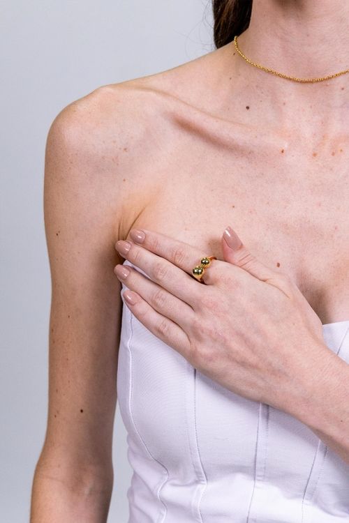 Anel Ajustável Duplo Esferas