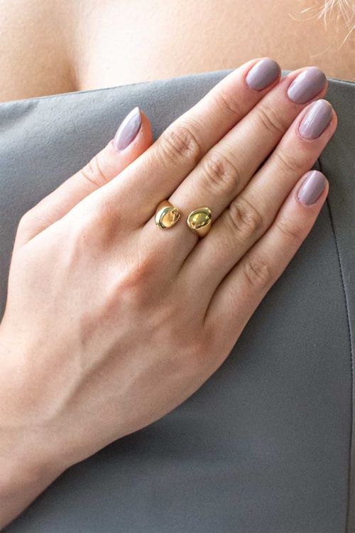 Anel Ajustável Liso Duplo Orgânico